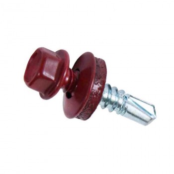 Șurub pentru acoperiș Wkret-met 4.8x19 mm pentru metal, vin roșu (Art. 042205)