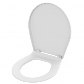 Сиденье для унитаза NIKIPLAST-M VIOLA 373х450 мм, пластиковое, белое (Арт. 03095)