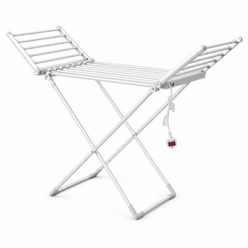 Uscător electric de rufe cu încălzire YW-230, pliabil, de podea, 230 W, din aluminiu, 147 x 54 x 94 cm