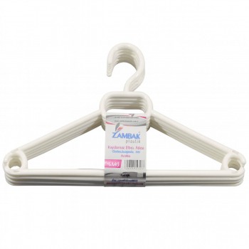 Umerașe pentru haine Zambak ZP328 din plastic, antiderapante, 41 cm, 6 bucăți