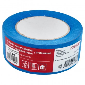 Bandă de mascare LIDER 48 mm x 50 m albastră (Art. 810064)