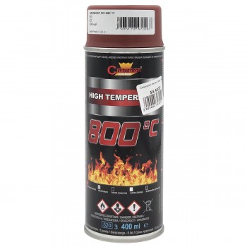 Термостойкая эмаль Champion Color Heat-resistant Enamel 400 мл, красный, +800°C