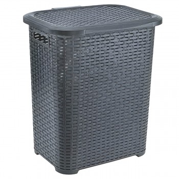 Coș de rufe Tuffex Ratan 63 L, 54x45,5x39,5 cm, din polipropilenă TP562