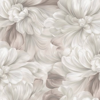 Tapet vinil pe bază de flizelină AnturAGe Aurora AN9145-22, bej deschis cu flori, 1,06 x 10,05 m