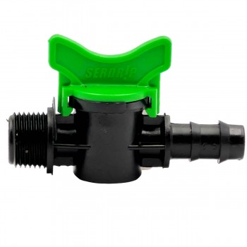 Robinet start cu conector pentru bandă de picurare HYDRO-S 17 mm x 1/2", filet exterior (Art. 0121372)