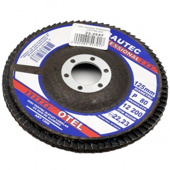 Disc lamelar BAUTEC UNIVERSAL pentru polizor unghiular (125 mm; 22,23 mm; P80) art. 1268