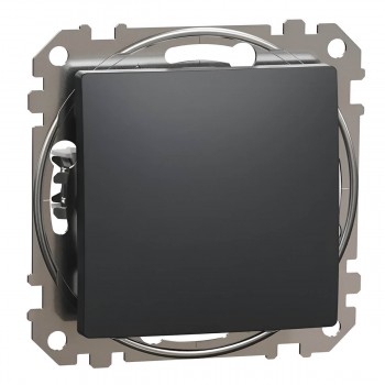 Переключатель проходной Schneider Electric Sedna 1-клавишный, антрацит SDD114106
