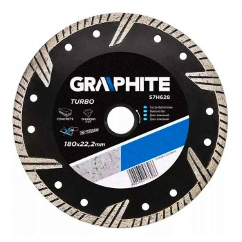 Disc diamantat GRAPHITE Turbo 180 x 22.2 mm 57H628