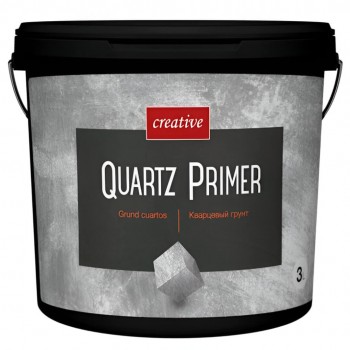 Кварцевая грунтовка CREATIVE QUARTZ PRIMER 3 л для внутренних и наружных работ