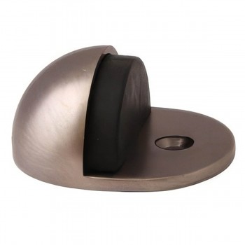 Упор дверной напольный APECS DS-0002 GRF графит, высота 24 мм, ЦАМ