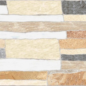 Teracotă porțelanată pentru perete KERAMO ROSSO Mica Beige 200 x 600 mm bej PEI 4