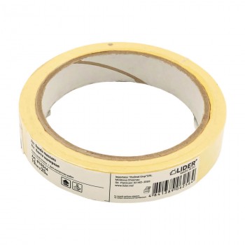 Bandă de mascare Lider 19 mm x 25 m galbenă (Art. 810044)