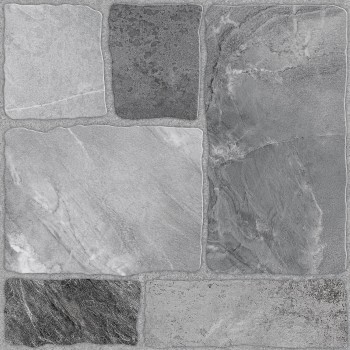 Gresie porțelanată pentru podea Golden Tile Stone Brick gri deschis SBG730 300x300 mm