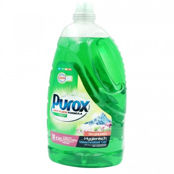 Detergent lichid universal Purox ANTI-FLECKEN FORMEL UNIVERSAL Color+White 176 spălări, 5.3 l