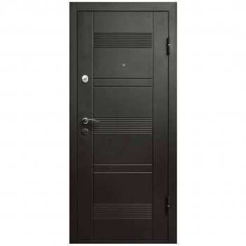 Ușă de intrare din metal PU132 deschidere pe stânga, gri deschis/alb, 2050x860x120 mm