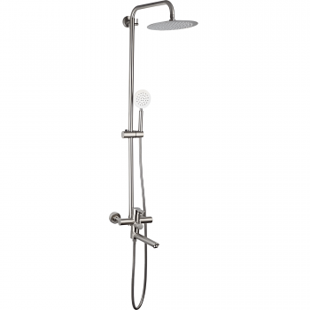 Sistem de duș cu baterie și duș tropical Frap F24801 oțel inoxidabil