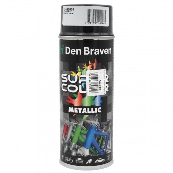 Vopsea decorativă Den Braven SUPER COLOR Metallic negru 400 ml
