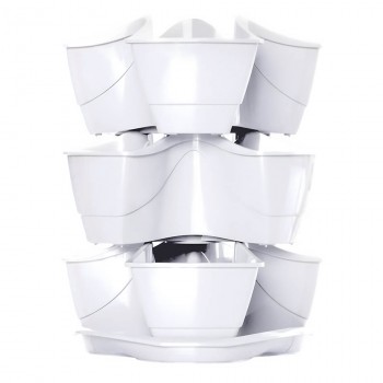 Цветочный горшок Prosperplast Coubi Herbal 295х295х380 мм, белый DKN3003-S449