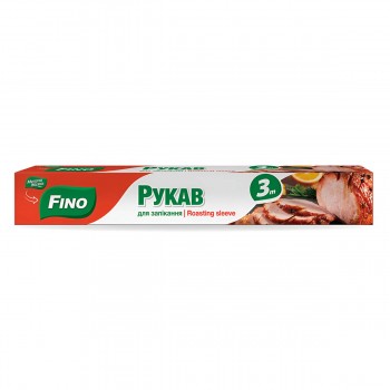 Рукав для запекания FINO 3 м, с клипсами, термостойкая пленка