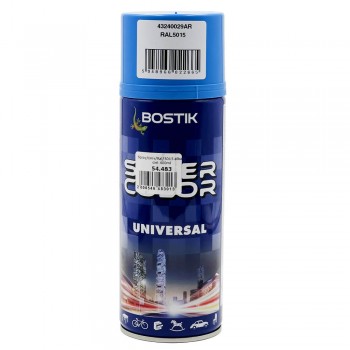 Spray email BOSTIK Super Color UNIVERSAL albastru deschis lucios 400 ml