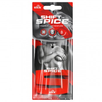 Ароматизатор в машину подвесной ELIX SHIFT Жвачка (Bubble Gum), целлюлозный, до 30 дней, P-SH001-BG