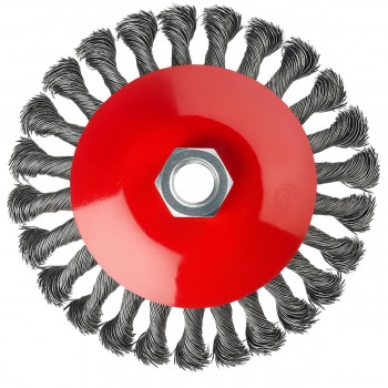 Perie disc din sârmă răsucită HAMMER d.100 mm, M14, pentru polizor unghiular 02400-300100