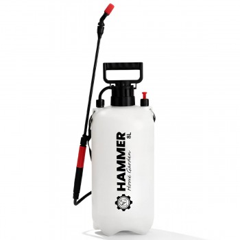 Опрыскиватель садовый ручной HAMMER 8 л, помповый, с регулируемой форсункой (Арт. 40186)