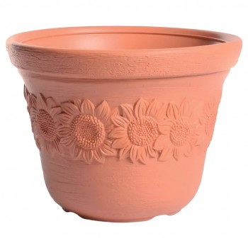 Горшок для цветов Prosperplast Sunny DBSU30-R736, 8 л, 30х22.5 см, круглый, коричневый