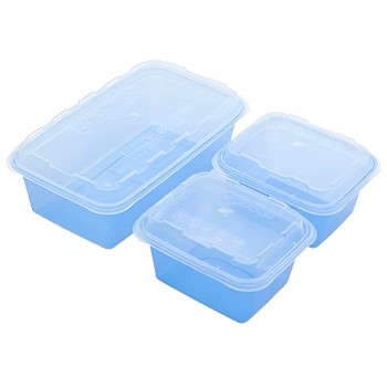 Set de containere pentru congelare BEROSSI Zip mix 1/2 albastru (Art. 21-104c)