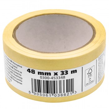 Bandă adezivă din hârtie KAEM 48 mm x 33 m 0300-453348