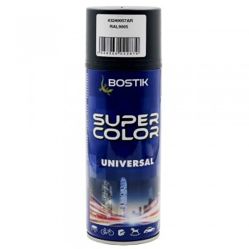 Spray email BOSTIK Super Color UNIVERSAL negru mat 400 ml