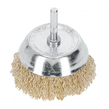 Perie sârmă tip cupă pentru mașină de găurit, 50 mm, tijă 6 mm, PROLINE 32845