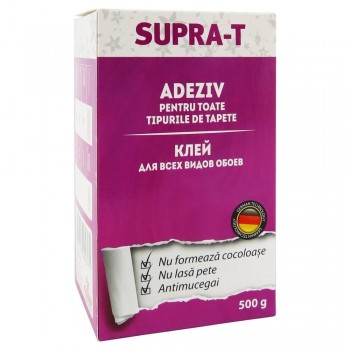 Adeziv pentru tapete SUPRATEN Supra-T 500 g, universal, sub formă de pulbere