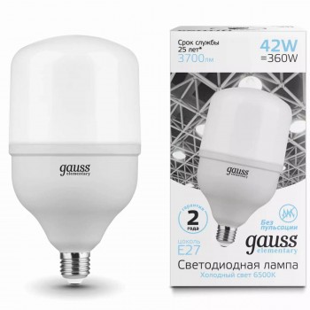 lampa-svetodiodnaja-gauss-t120-42-vt-6500k-e27-art-63234