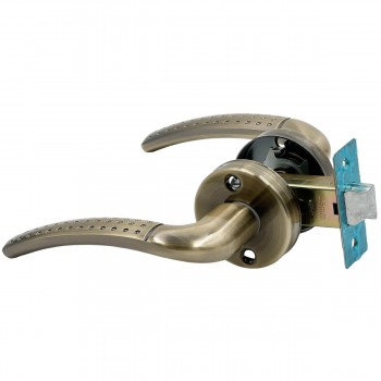 Mâner cu zăvor pentru uși de interior EADER W026 AB, 45 mm, bronz