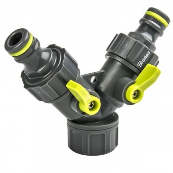 Распределитель воды для полива Bradas LIME LINE LE-02220K, 3/4", 2 канала, с кранами