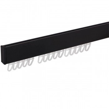 Șină pentru draperii Dekora VALENCIA, din aluminiu, 2 m, negru mat