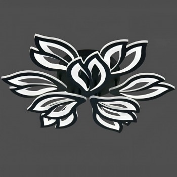 Люстра светодиодная потолочная, 9 плафонов, черная 26158/6+3 Black