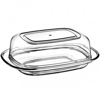 Пластиковый контейнер для сливочного масла Dunya Plastic, прозрачный, 174х125х60 мм