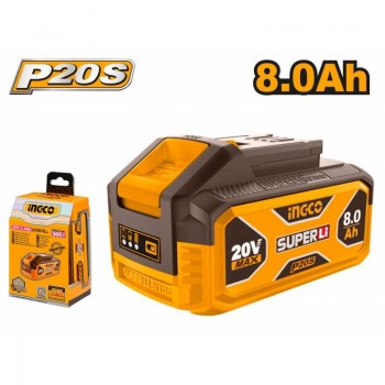 Аккумулятор для инструмента INGCO FBLI2108 P20S 20 В, 8 Ач, Li-Ion