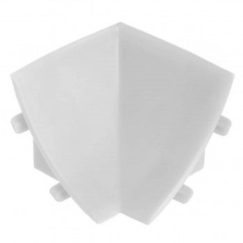 Colțar intern pentru plintă de bucătărie Comfort 28 x 28 mm, din plastic, alb 001
