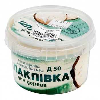 Готовая акриловая шпаклевочная масса Эльф Д50 0,4 кг, для дерева, сосна