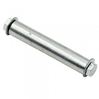 Axa metalică pentru roată de roabă cu elemente de fixare WB6419