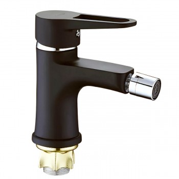 Baterie pentru bideu ZEGOR PUD2-A045YB, negru mat, din alamă, cu cărtuș ceramic 35 mm