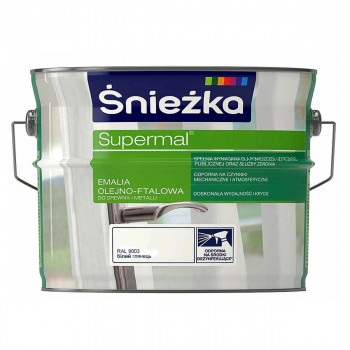 Vopsea de ulei-ftalic Sniezka Supermal alb lucios RAL9003 2,5 l