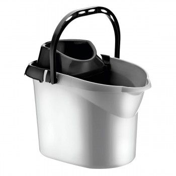 Găleată cu storcător pentru mop Bursev 12 L, din plastic, 36x24x26 cm (Art. 4102 82)