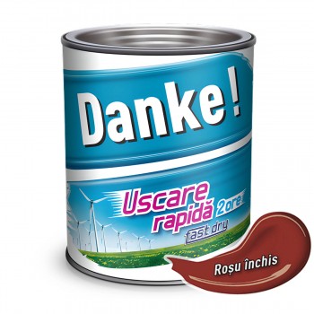 Эмаль Danke! алкидная темно-красная глянцевая 2,5 л