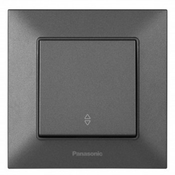Întrerupător comutator Panasonic Arkedia Slim cu un buton, trecere, antracit WNTC0003-2DG