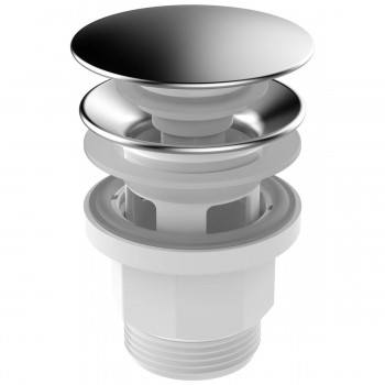 Донный клапан для раковины Aquant 1 1/4", клик-клак, хром NV414-40-MR
