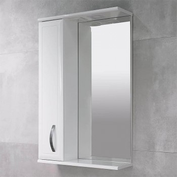 Зеркальный шкаф BAYRO Allure 550х750 мм левый белый